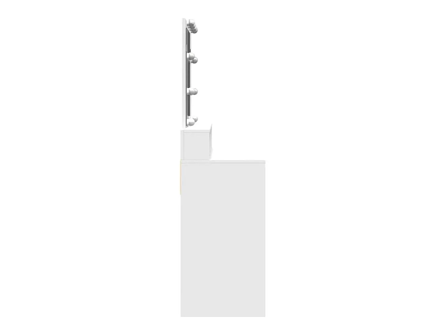 Toucador com LED 80x41x144,5 cm branco
