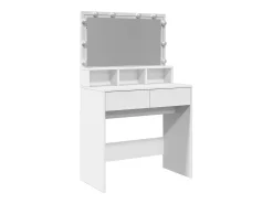 Toucador com LED 80x41x134,5 cm branco
