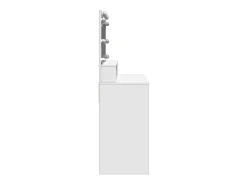 Toucador com LED 80x41x134,5 cm branco