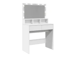 Toucador com LED 80x41x134,5 cm branco