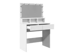 Toucador com LED 80x41x134,5 cm branco