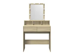 Toucador com LED 80x41x144,5 cm carvalho sonoma