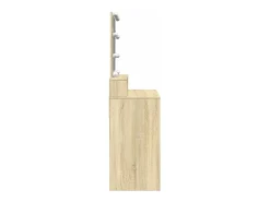 Toucador com LED 80x41x144,5 cm carvalho sonoma