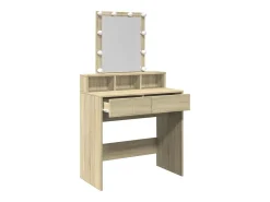 Toucador com LED 80x41x144,5 cm carvalho sonoma