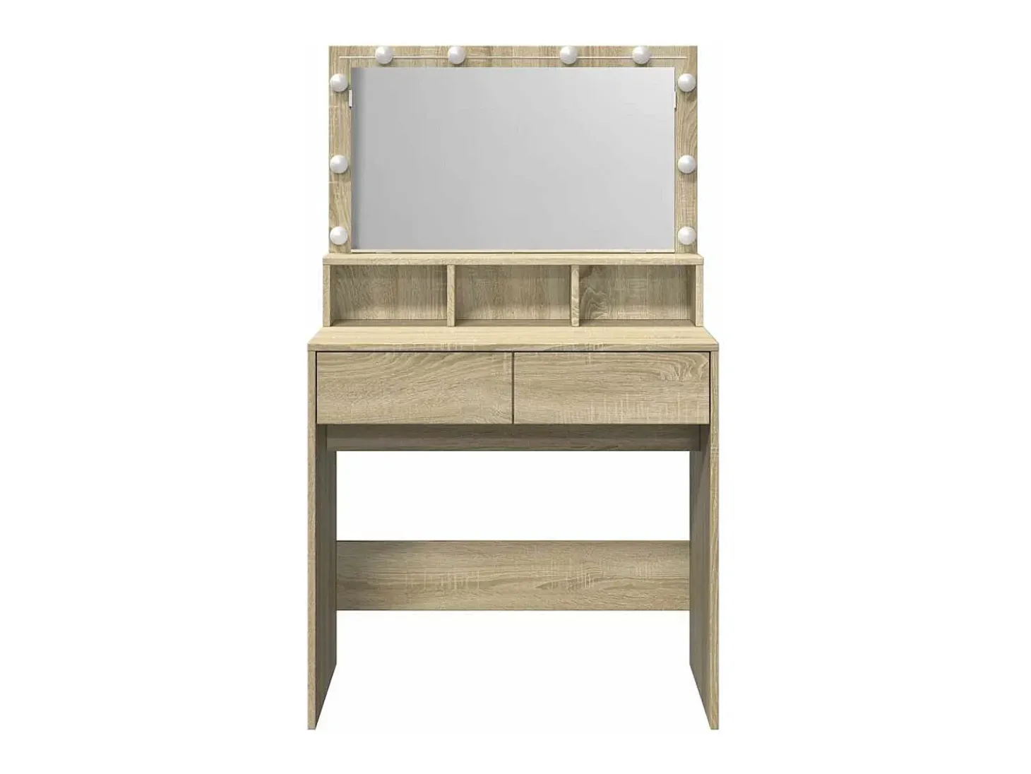 Toucador com LED 80x41x134,5 cm carvalho sonoma