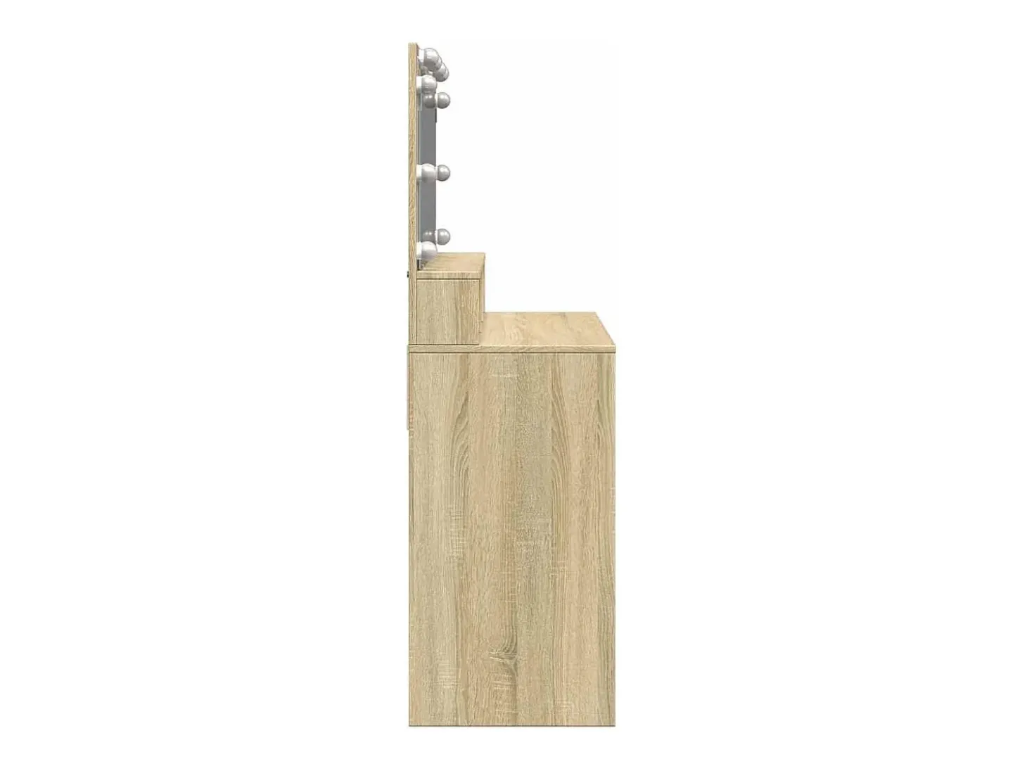 Toucador com LED 80x41x134,5 cm carvalho sonoma