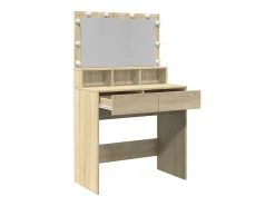 Toucador com LED 80x41x134,5 cm carvalho sonoma