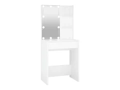 Toucador com LEDs 60x40x140 cm branco
