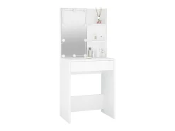 Toucador com LEDs 60x40x140 cm branco