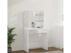 Toucador com LEDs 74,5x40x141 cm branco