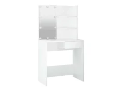 Toucador com LEDs 74,5x40x141 cm branco