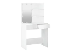 Toucador com LEDs 74,5x40x141 cm branco
