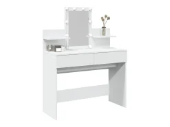 Toucador com LEDs 100x40x130 cm branco