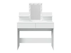 Toucador com LEDs 100x40x130 cm branco