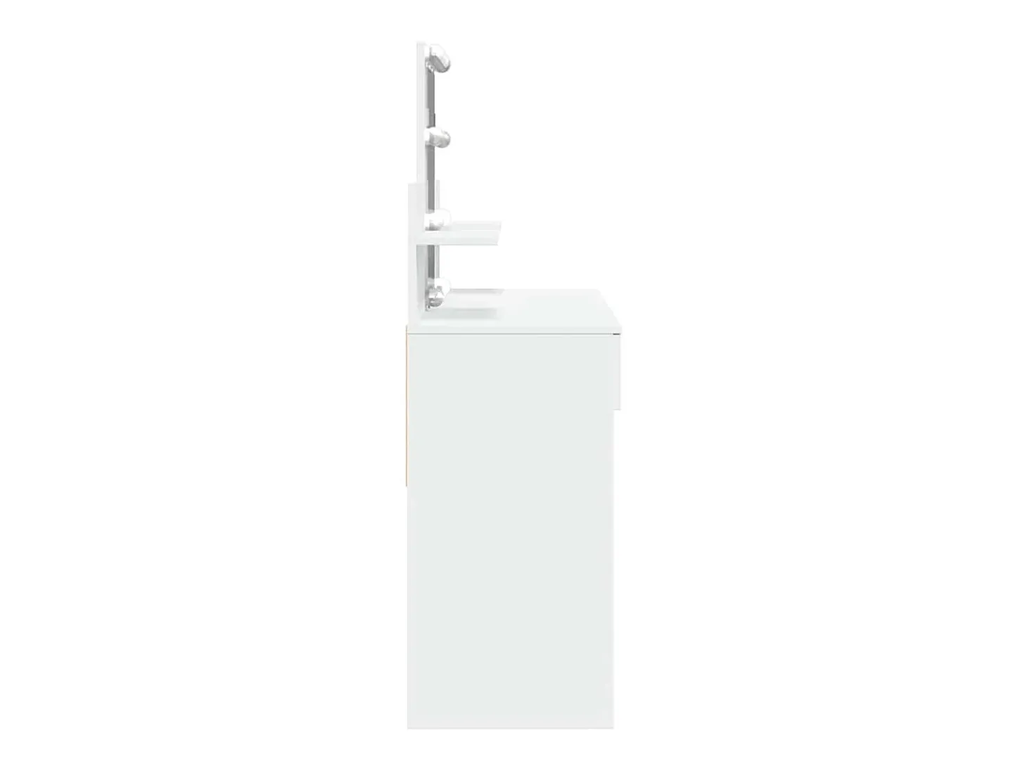 Toucador com LEDs 100x40x130 cm branco