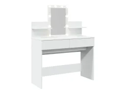Toucador com LEDs 100x40x130 cm branco