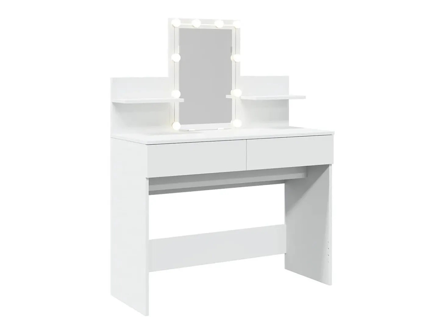 Toucador com LEDs 100x40x130 cm branco
