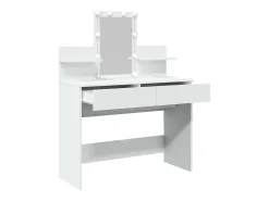 Toucador com LEDs 100x40x130 cm branco