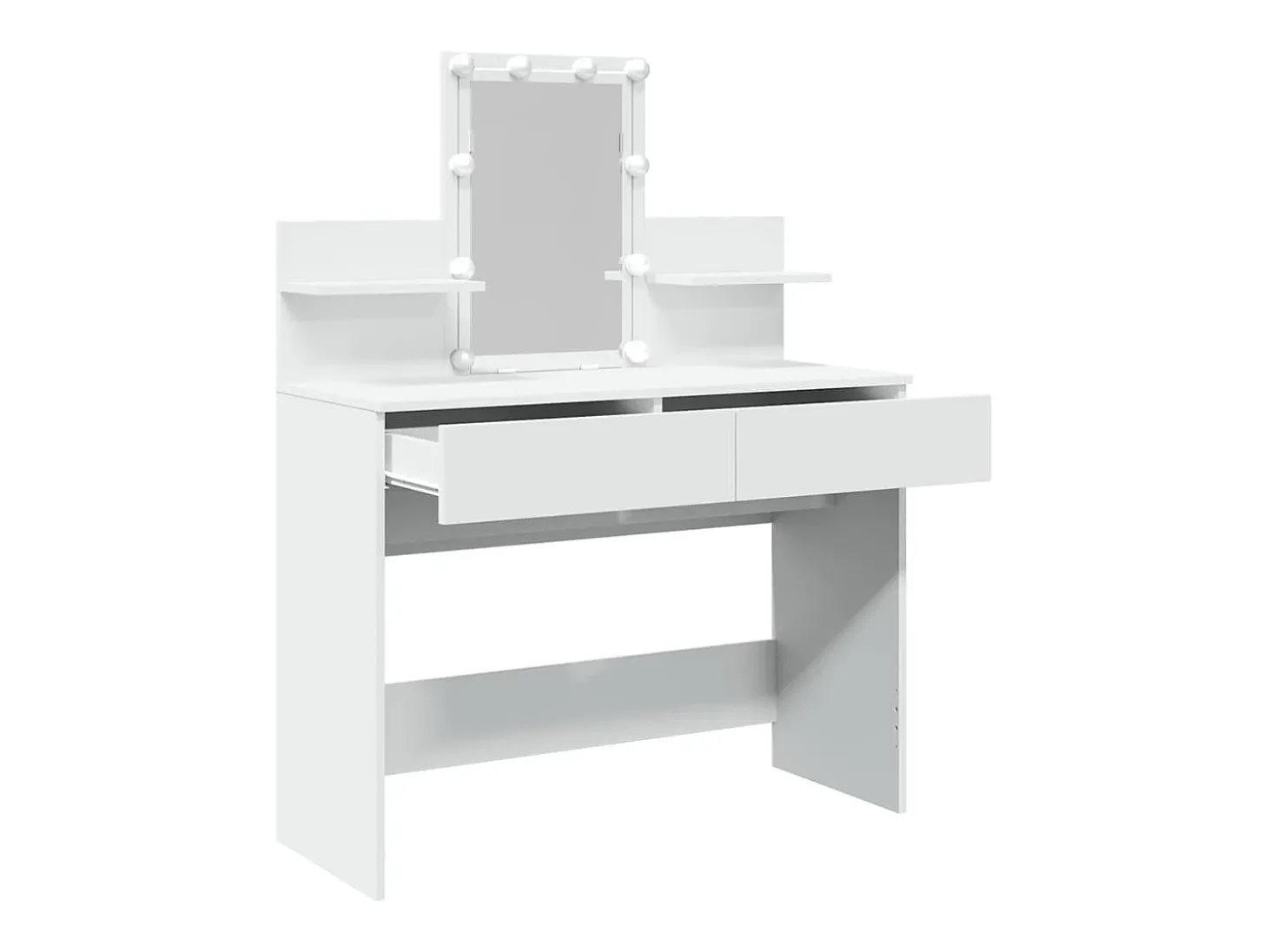 Toucador com LEDs 100x40x130 cm branco