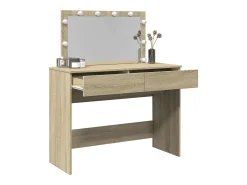 Toucador com LEDs 100x40x120 cm carvalho sonoma