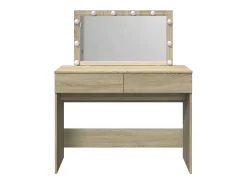 Toucador com LEDs 100x40x120 cm carvalho sonoma