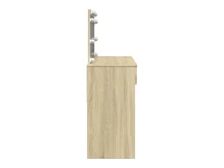 Toucador com LEDs 100x40x120 cm carvalho sonoma