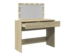 Toucador com LEDs 100x40x120 cm carvalho sonoma