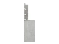 Toucador com LEDs 60x40x140 cm cinzento cimento