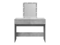Toucador com LEDs 100x40x130 cm cinzento cimento