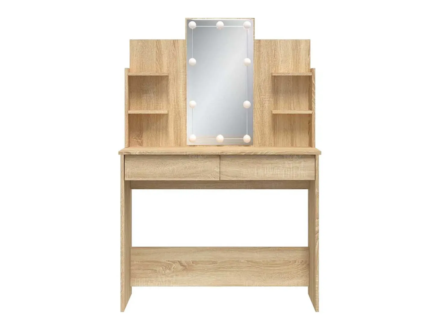 Toucador com luzes LED 96x40x142 cm carvalho sonoma