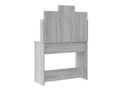 Toucador com luzes LED 96x40x142 cm cinzento sonoma