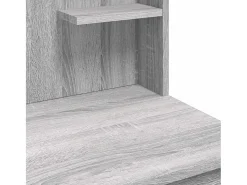 Toucador com luzes LED 96x40x142 cm cinzento sonoma