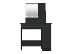 Toucador com luzes LED 86,5x35x136 cm preto