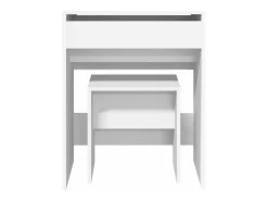 Toucador e banco 60x40x113,5 cm branco