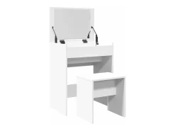 Toucador e banco 60x40x113,5 cm branco