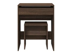 Toucador e banco 60x40x113,5 cm carvalho castanho