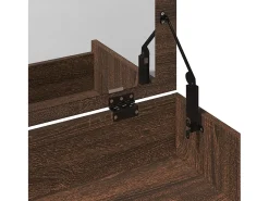 Toucador e banco 60x40x113,5 cm carvalho castanho