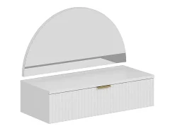 Toucador suspenso com espelho, LEDs e 1 gaveta branco - FRALYN de Pascal Morabito