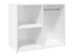 Toucador 80x40x65 cm derivados de madeira Branco brilhante