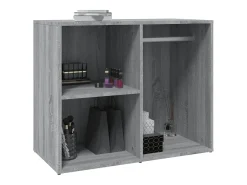 Toucador 80x40x65 cm derivados de madeira cor cinzento sonoma