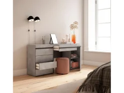 Toucador, 177x35x75cm, Com gaveta, Cómoda, Cimento