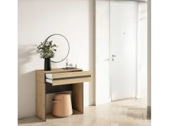 Toucador, 70x35x75cm, Com gaveta, Quarto, Dormitório, Carvalho