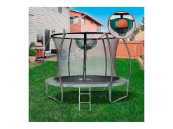 Trampolim "jumper" Prestige de 3,65 m e cesta de basquete