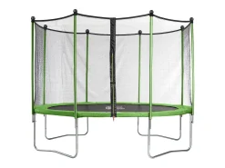 Trampolim "Yoopi 2" - Ø 4,25 m - Com rede + escada + cobertura + kit âncora