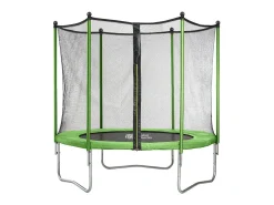 Trampolim "Yoopi" - Ø 2,44 m - com rede + escada + cobertura + kit âncora