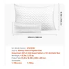 Travesseiro de Espuma com Memória SucceBuy, 90 x 48,5 cm, com Capa de Fibra Natural Removível Lavável, Bom Suporte, Conforto Ótimo, Branco