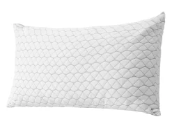 Travesseiro de Espuma com Memória SucceBuy, 90 x 48,5 cm, com Capa de Fibra Natural Removível Lavável, Bom Suporte, Conforto Ótimo, Branco