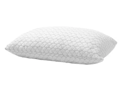 Travesseiro de Espuma com Memória SucceBuy, 74 x 48 cm, com Capa de Fibra Natural Removível Lavável, Bom Suporte, Conforto Ótimo, Branco