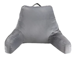 Travesseiro de Leitura SucceBuy Tamanho Padrão, Travesseiro em Espuma de Memória com Tecido de Veludo Macio Lavável, Equipado com 3 Bolsos Práticos