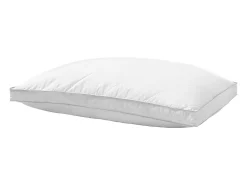 Travesseiro de Penas SucceBuy, Conjunto de 2, 76 x 50 cm, com Capa de Algodão, Preenchimento de Penugem de Ganso e Fibra Sintética, Bom Suporte, Conforto Ótimo